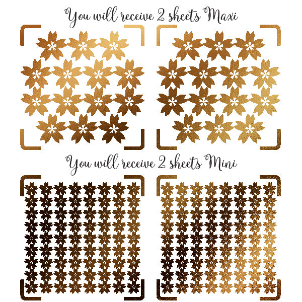 96st Sakura kersen bloesem goud folie stickers, kersen bloesem symbool stickers / envelop sluiting stickers